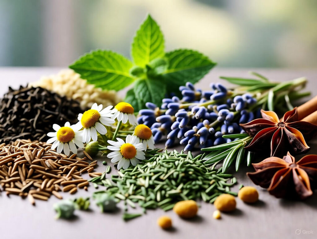 Organic dried herbs for kidney and bladder herbal tea